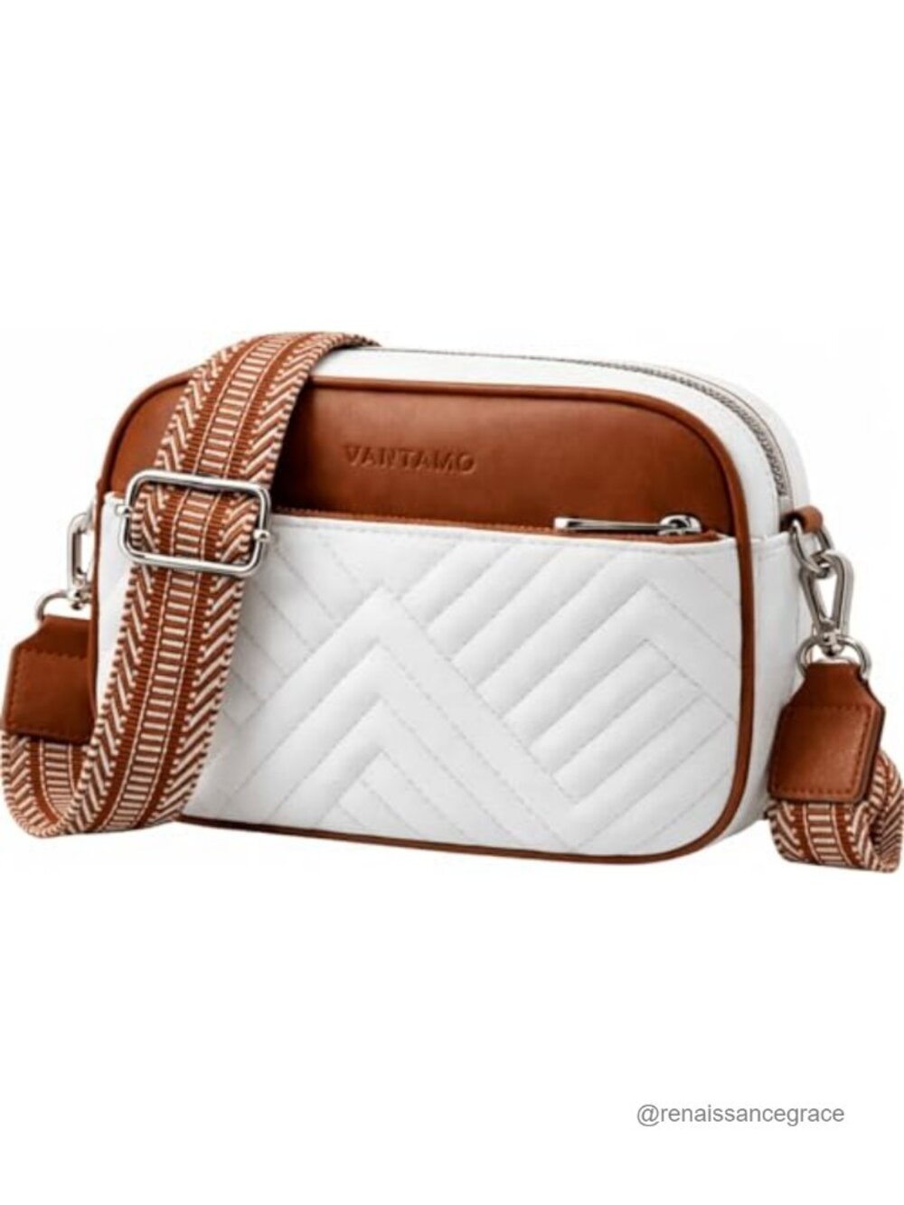 Quilted Crossbody Bag Women Anti-Pickpocket Vegan Leather RFID Blocking